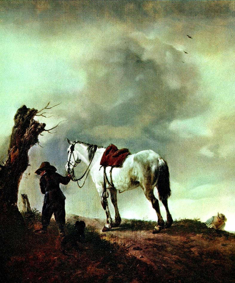 Philips Wouwerman skimmel  och pojke